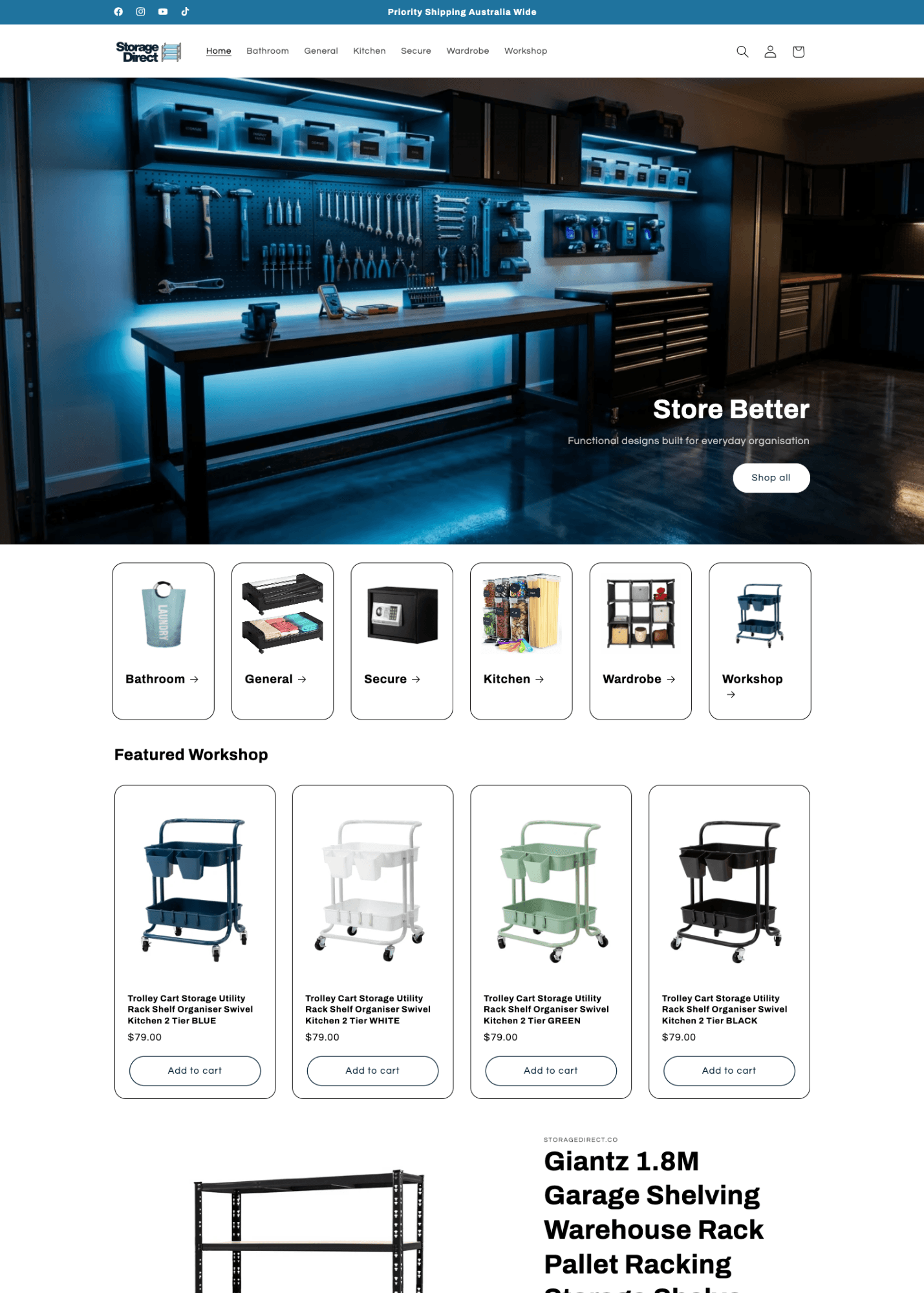 StorageDirect.co store preview