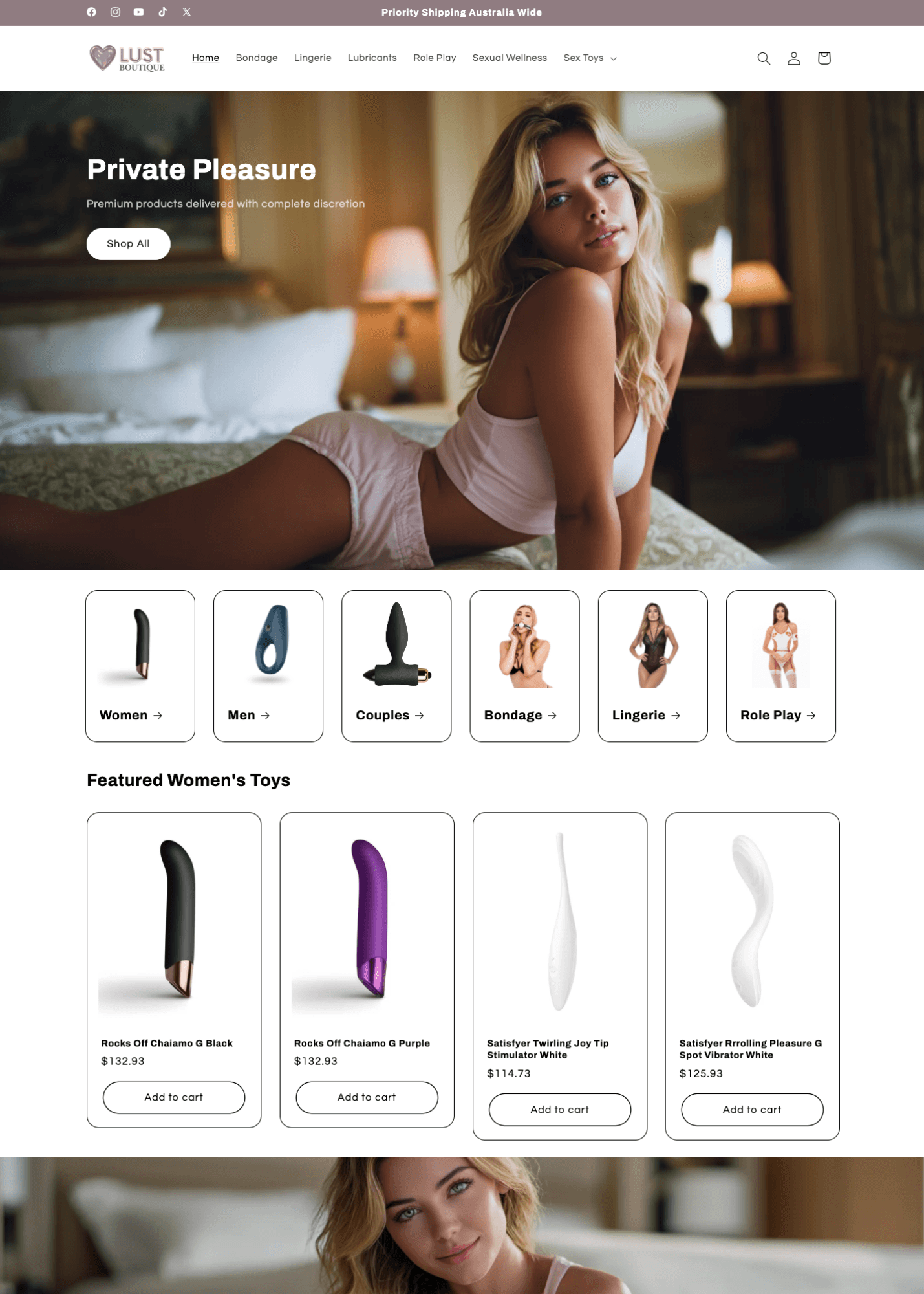lustboutique.co store preview